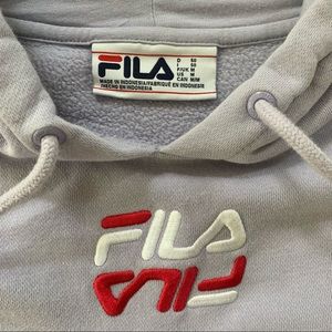 Fila Lavender Purple Logo Hoodie (size M)